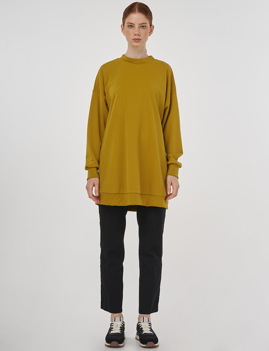 Crew Collar Sweatshirt Oliv