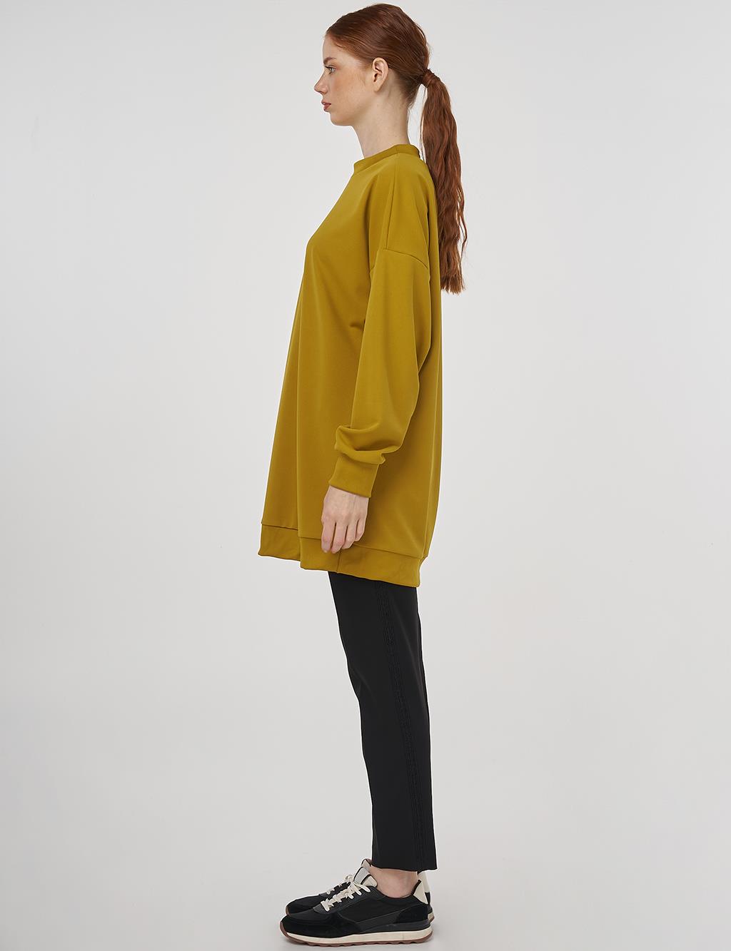 Crew Collar Sweatshirt Oliv