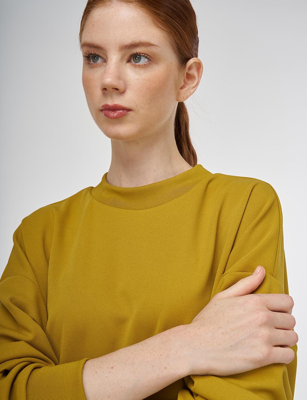Crew Collar Sweatshirt Oliv