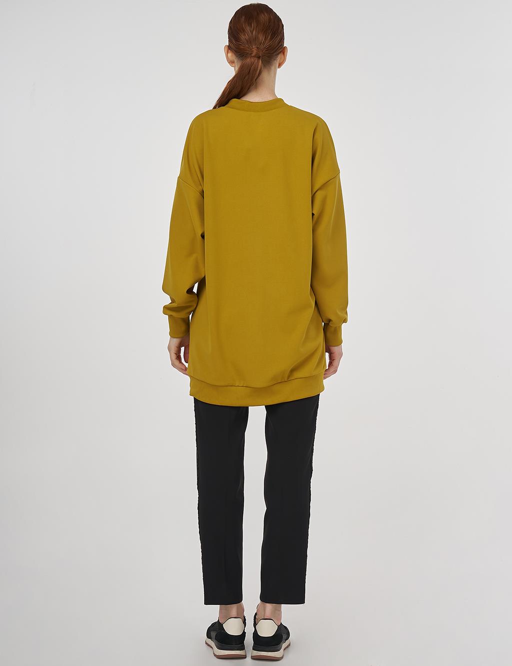 Crew Collar Sweatshirt Oliv