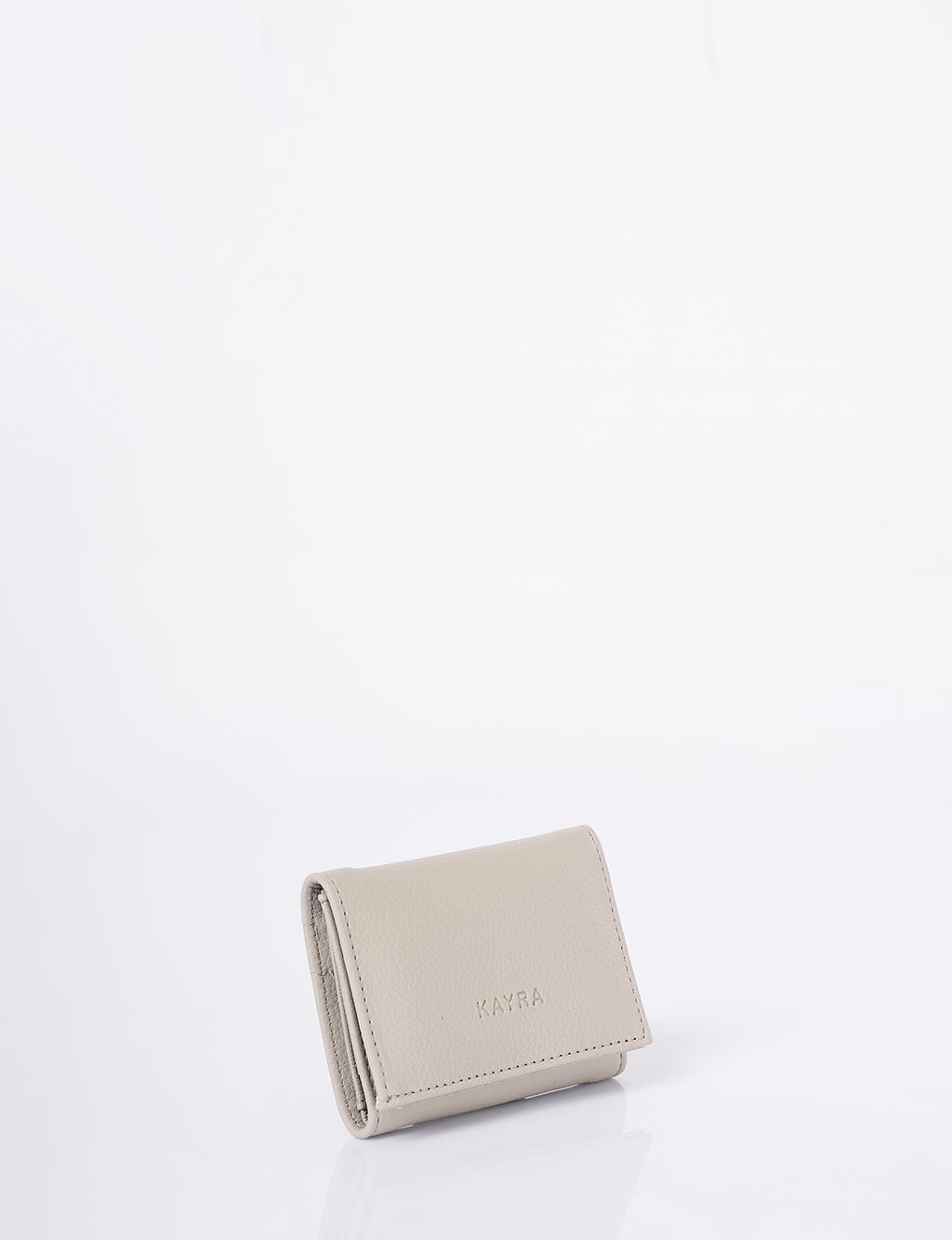 Logo-Embellished Faux Leather Wallet – Grey