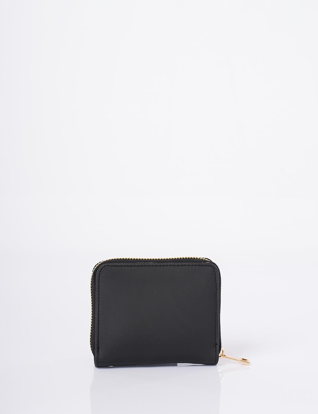 Logo-Embellished Mini Wallet - Black