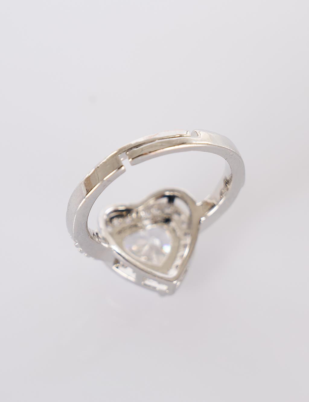 Heart-Shaped Ring – Silver