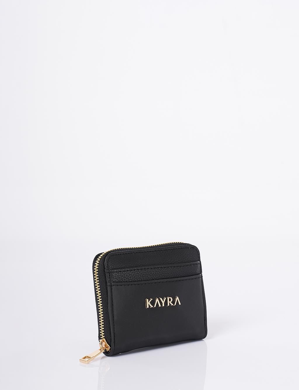 Logo-Embellished Mini Wallet - Black