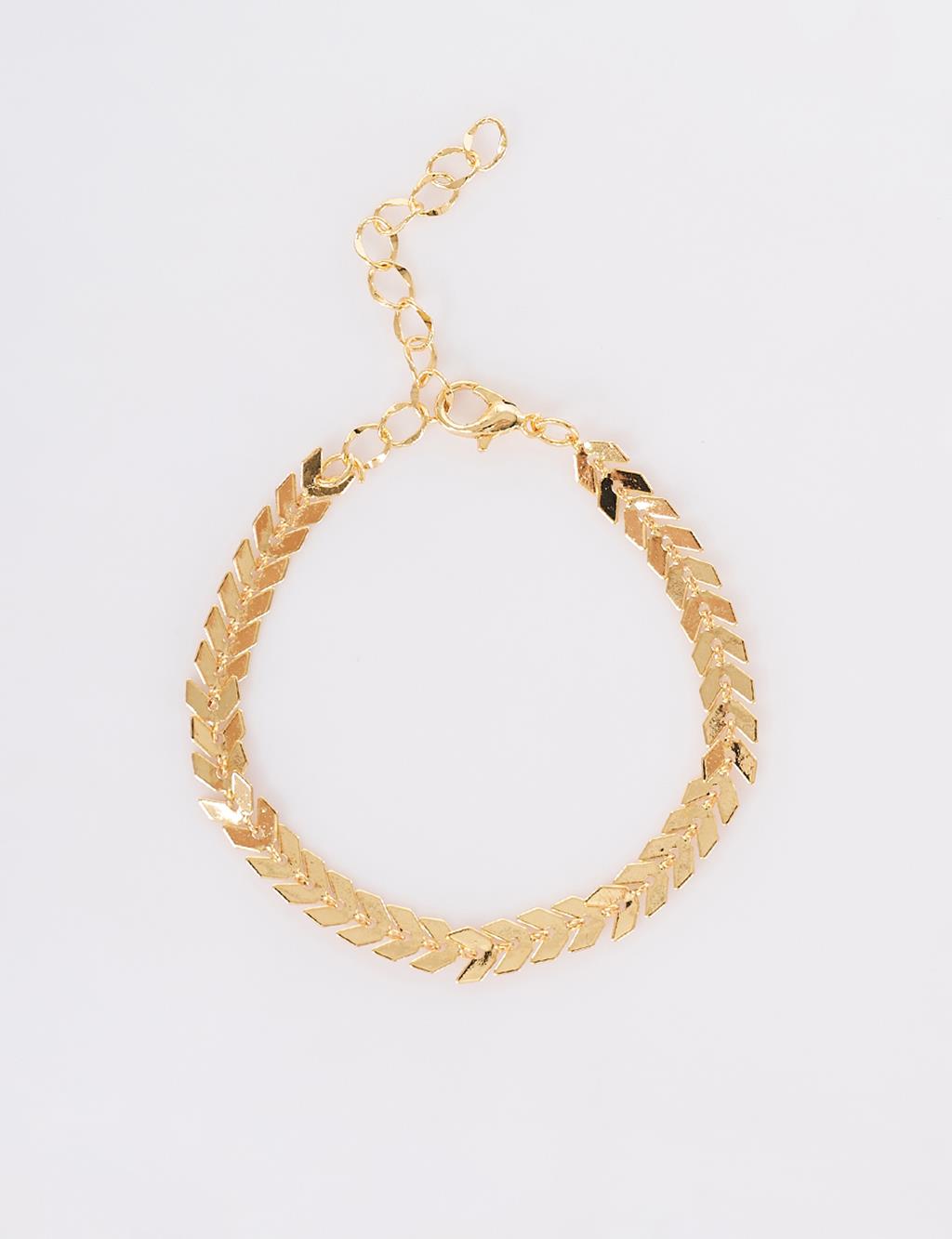 Layered Bracelet with Dangling Minimal Charms – Gold