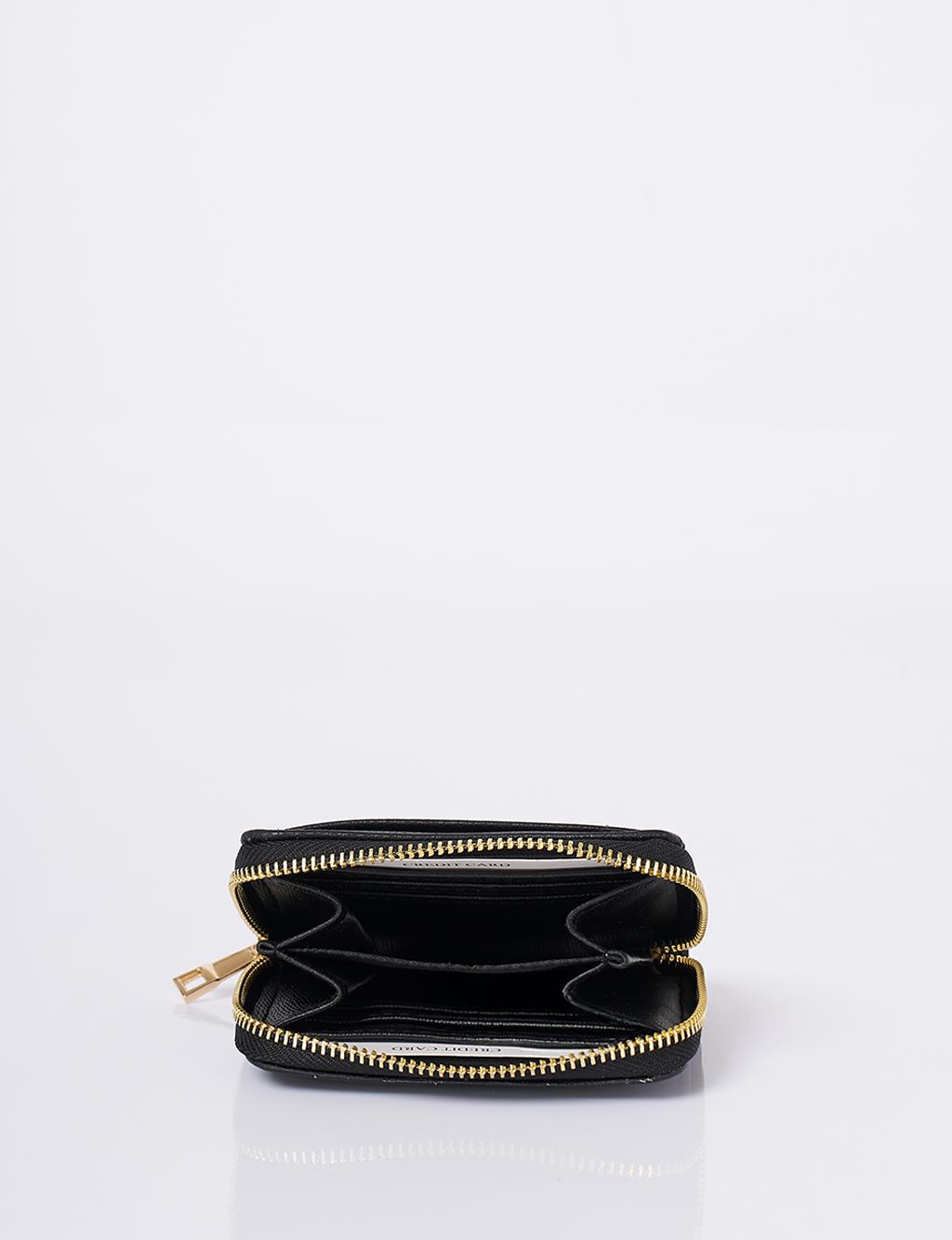 Logo-Embellished Mini Wallet - Black