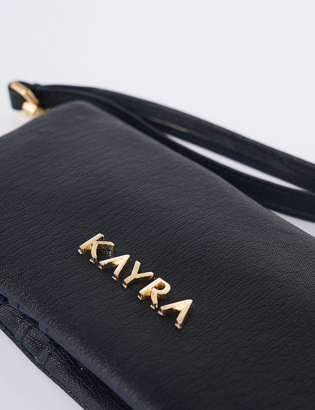 Zip-Around Large Wallet Navy 