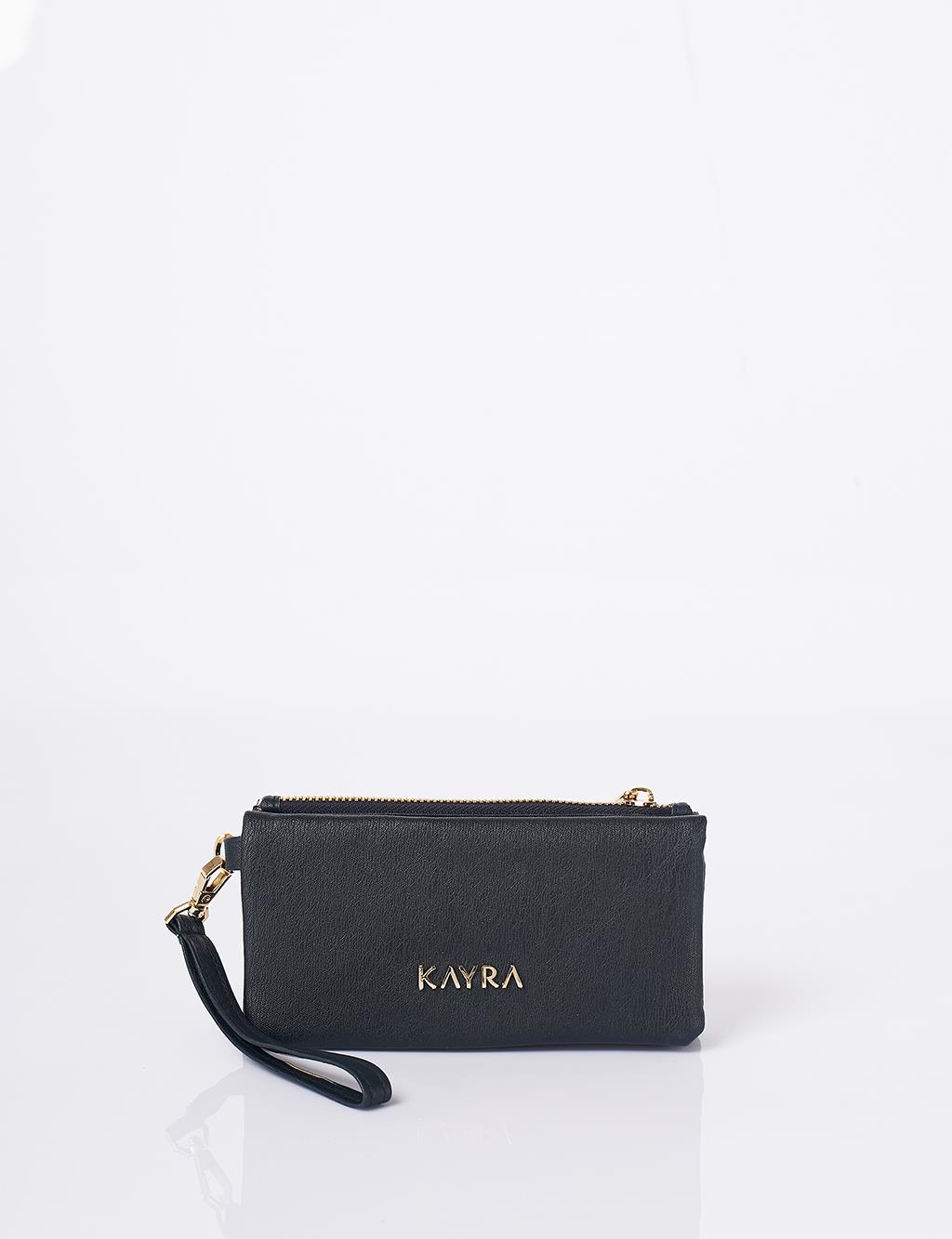 Zip-Around Large Wallet Navy 