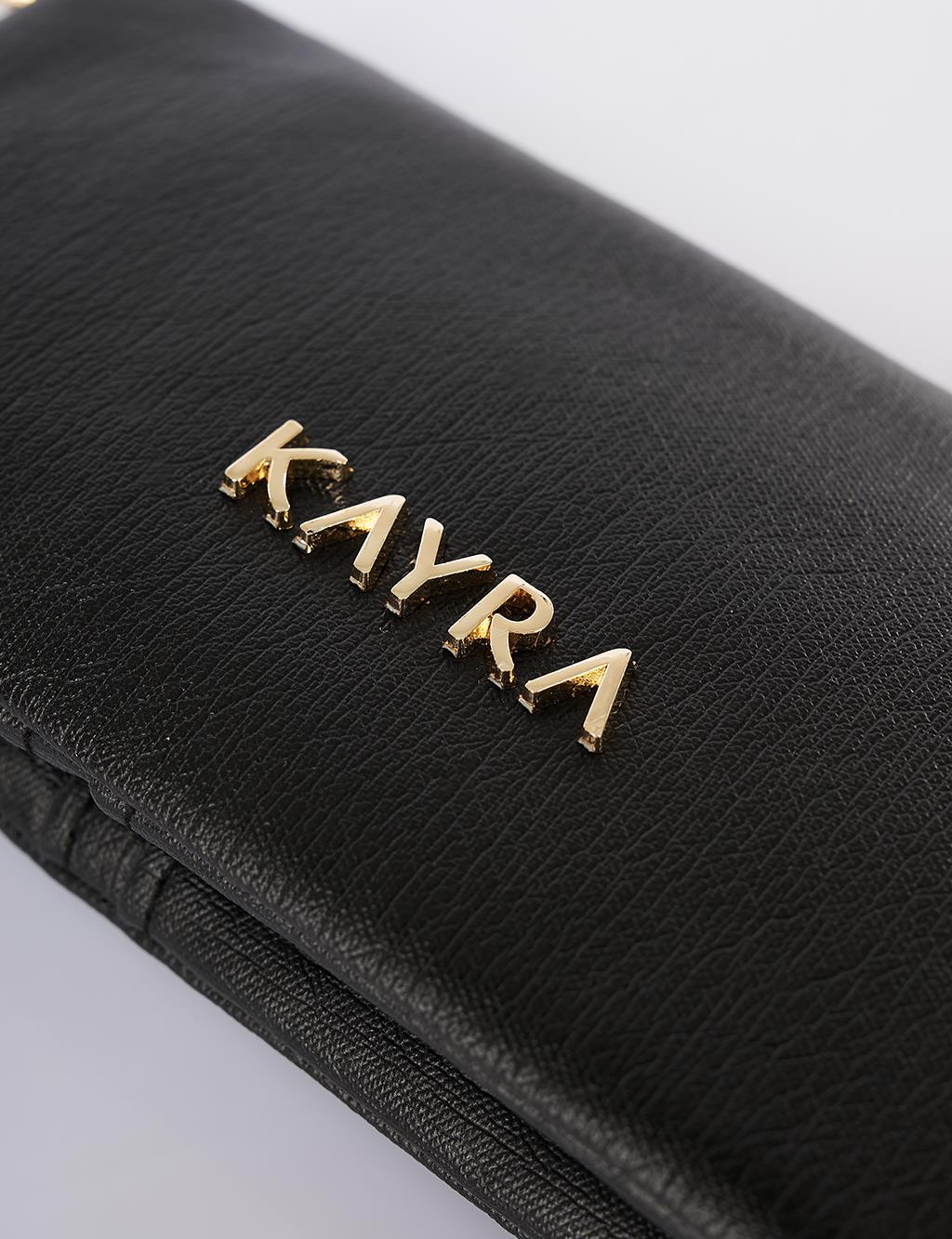Zip-Around Large Wallet Black