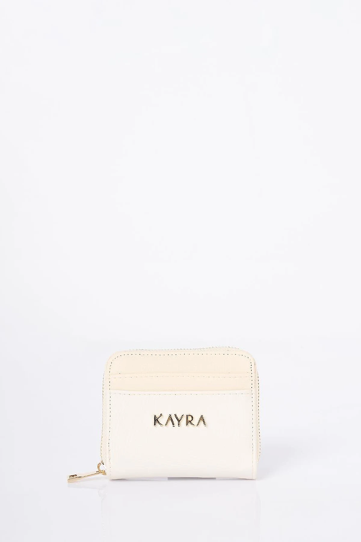 Logo-Embellished Mini Wallet - Cream