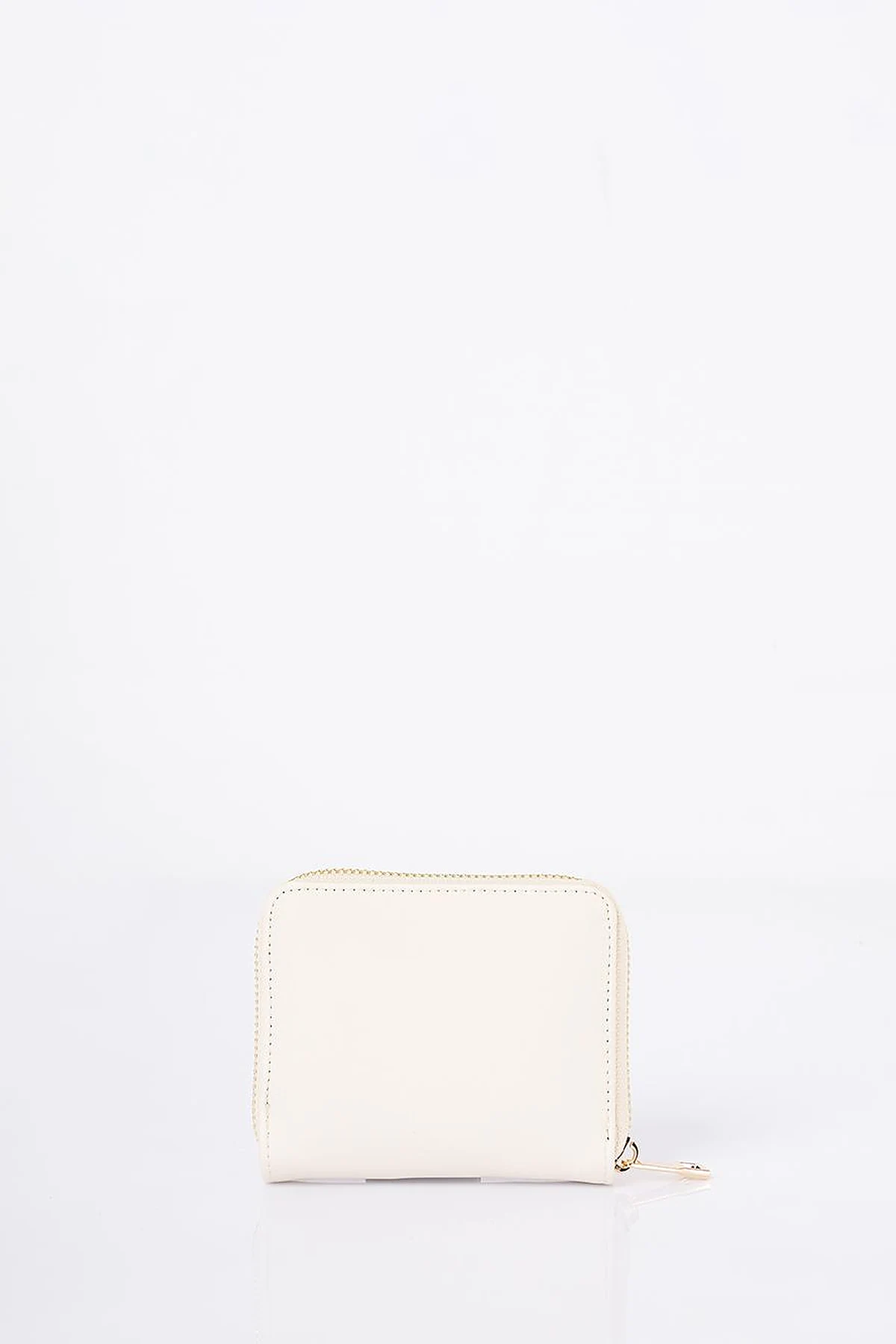 Logo-Embellished Mini Wallet - Cream
