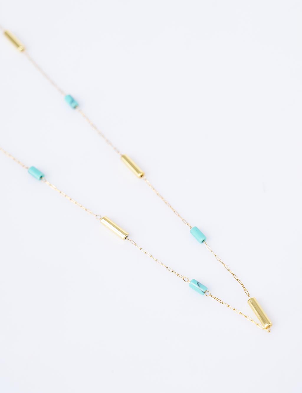 Bead Detail Necklace Gold