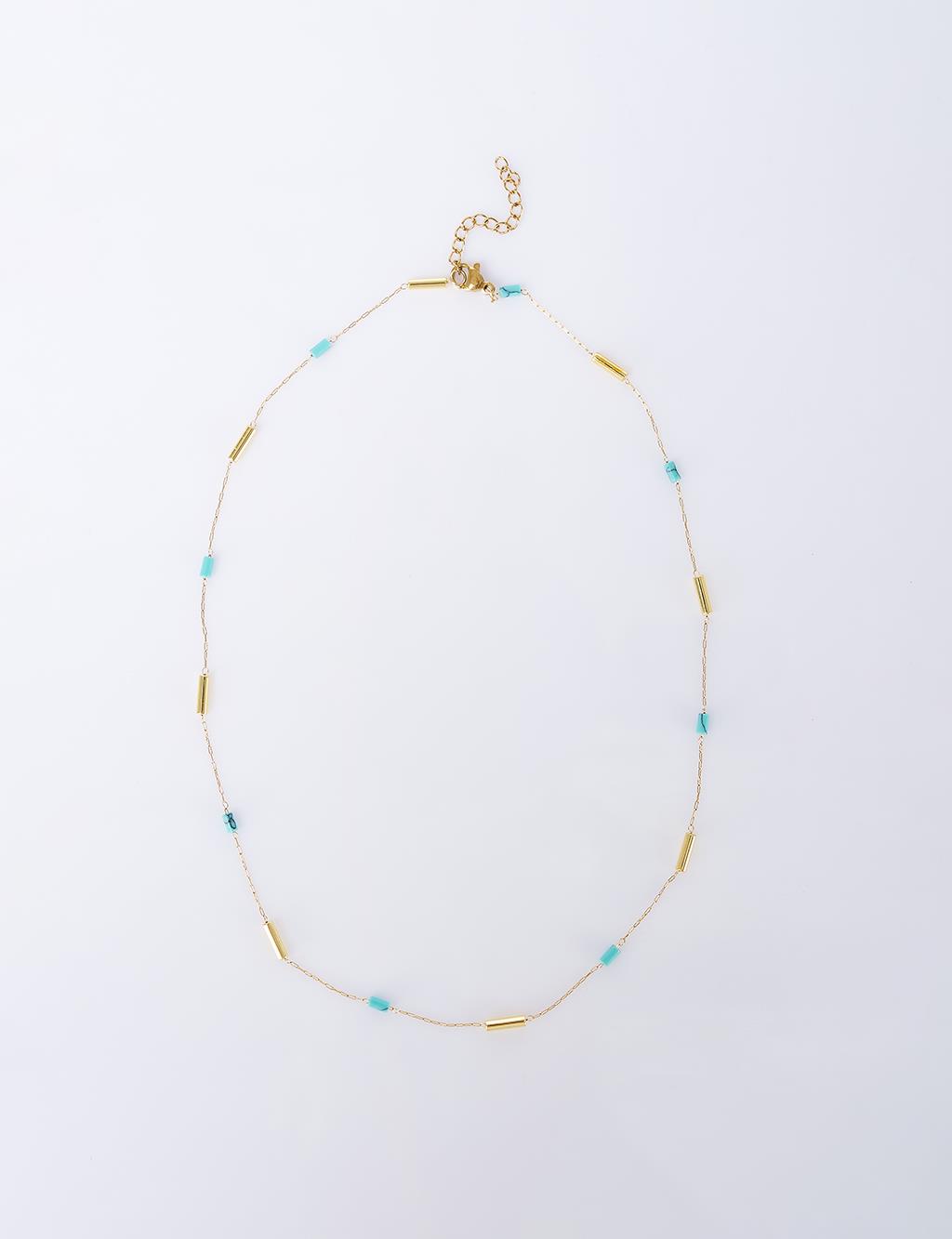 Bead Detail Necklace Gold