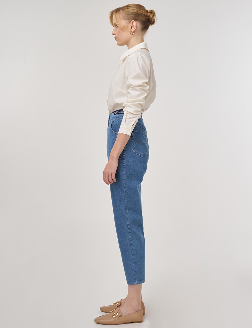 Relax Fit Denim Pants Towel-Washed