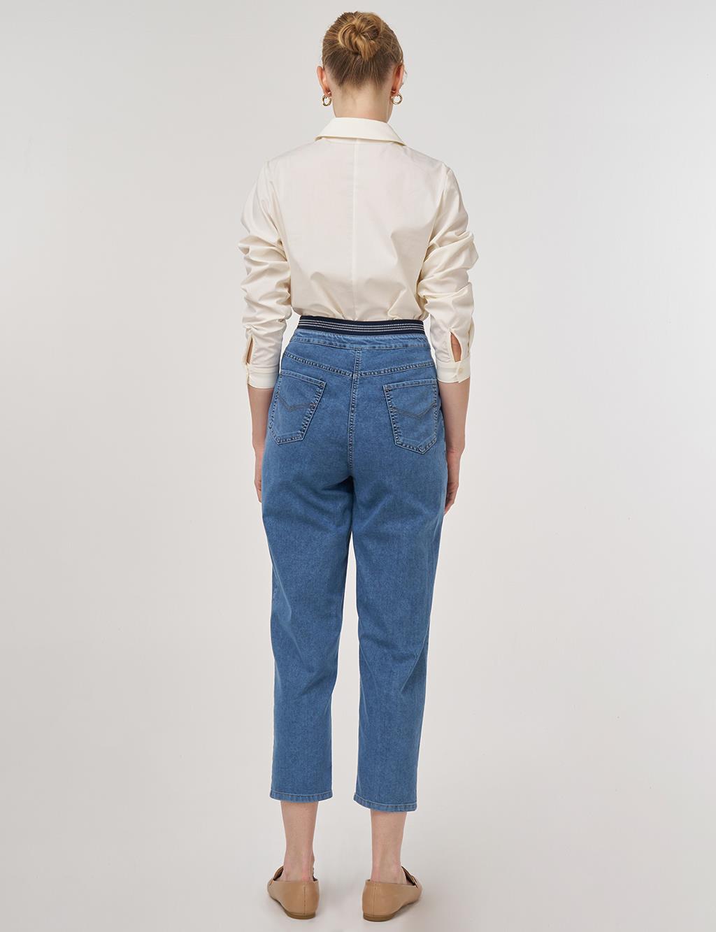 Relax Fit Denim Pants Towel-Washed