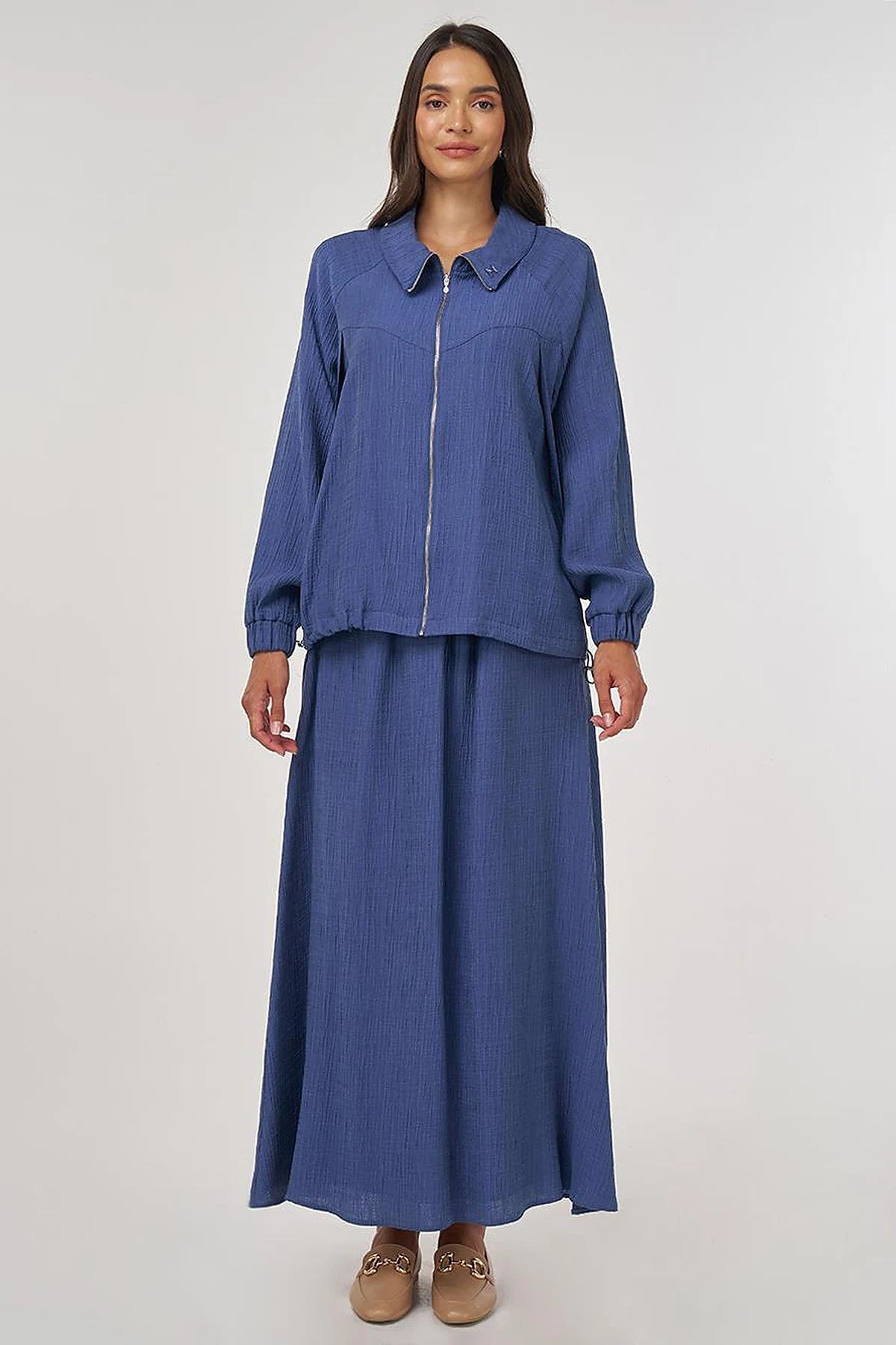 Lyocell Skirt Set Indigo