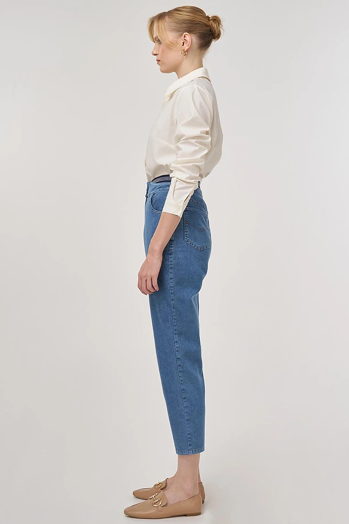 Relax Fit Denim Pants Towel-Washed