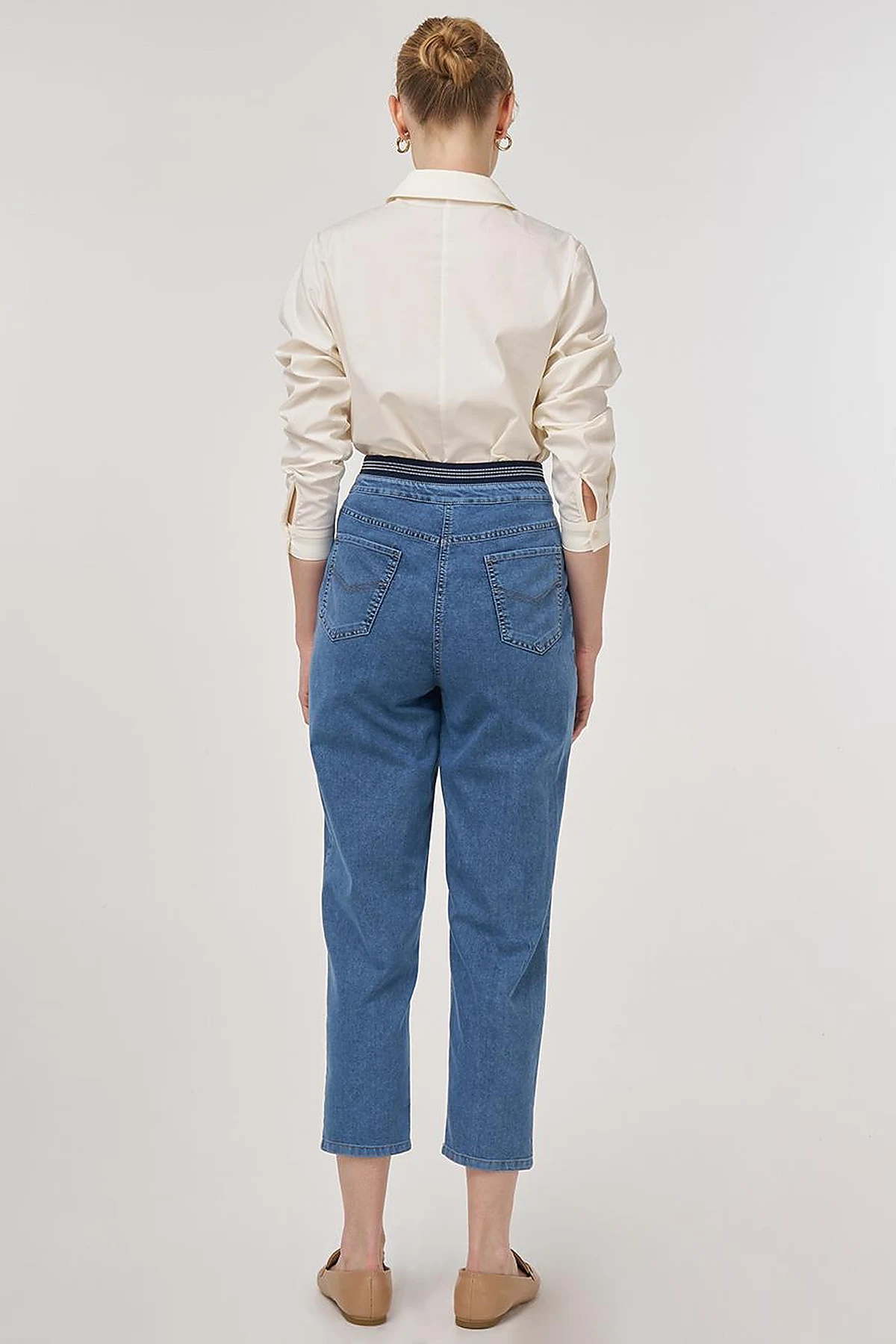 Relax Fit Denim Pants Towel-Washed