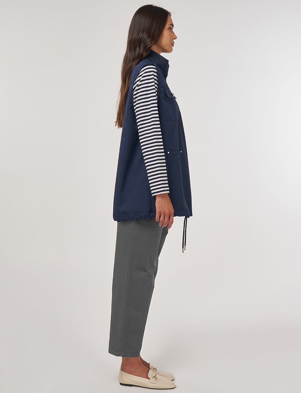 Vest and Sweatshirt Set Dark Navy