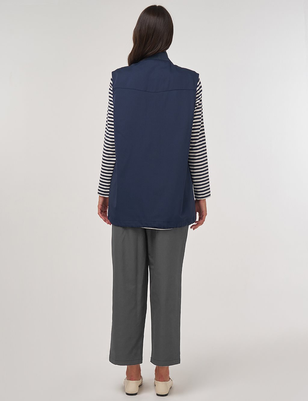 Vest and Sweatshirt Set Dark Navy