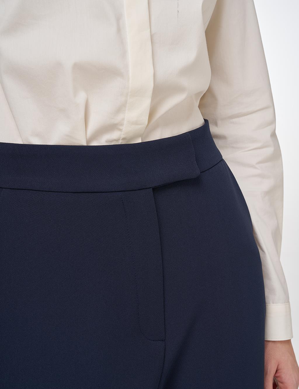 Flared-Leg Pants Dark Navy