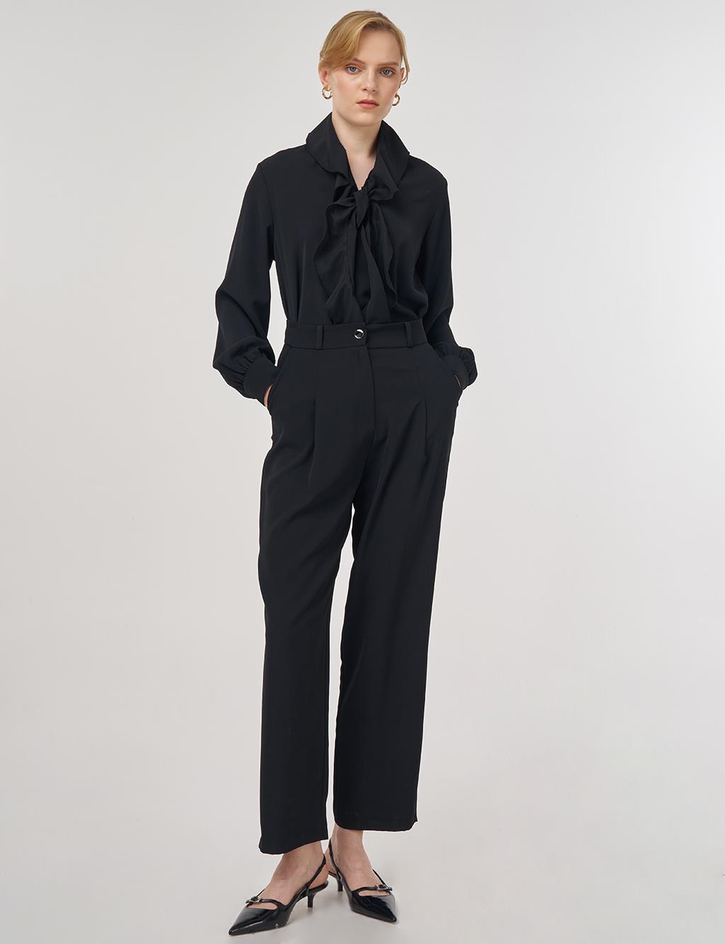 Darted Pants Black