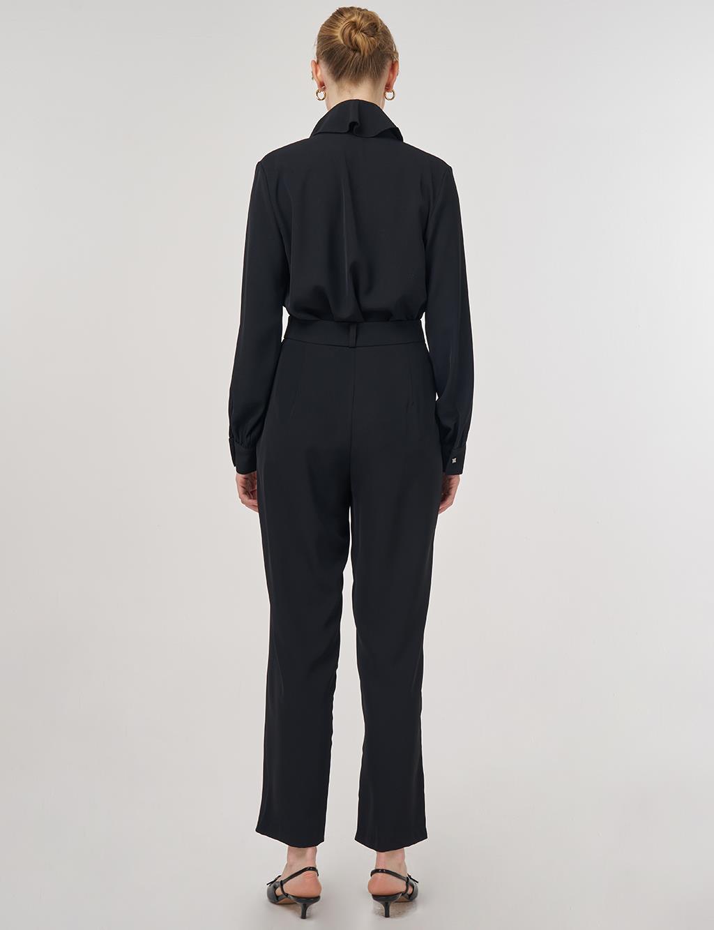 Darted Pants Black