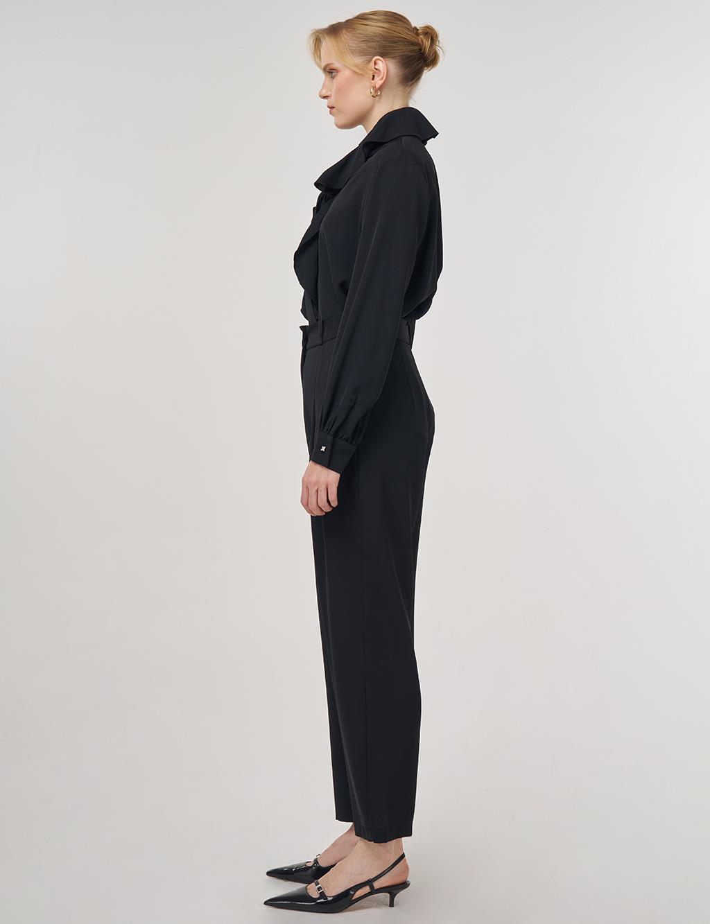 Darted Pants Black