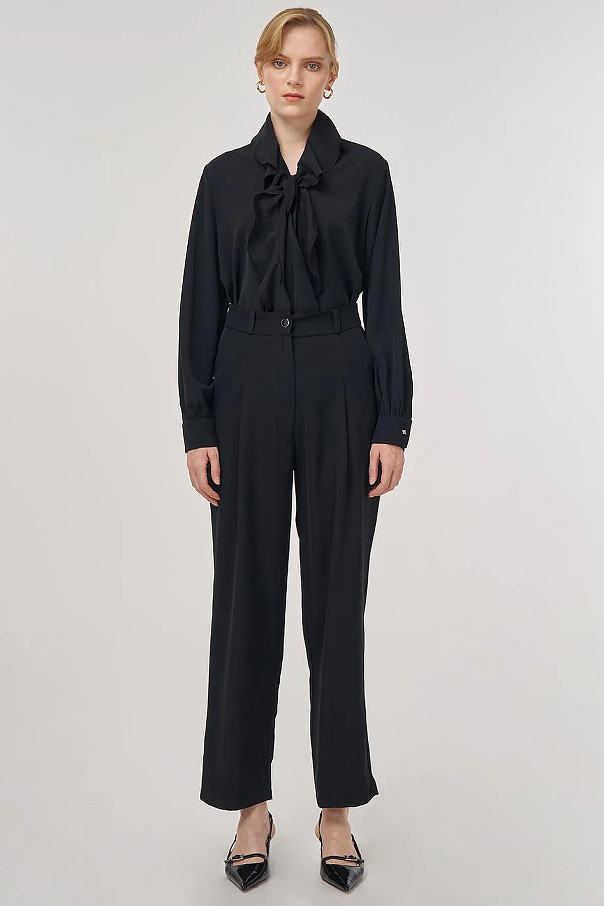 Darted Pants Black