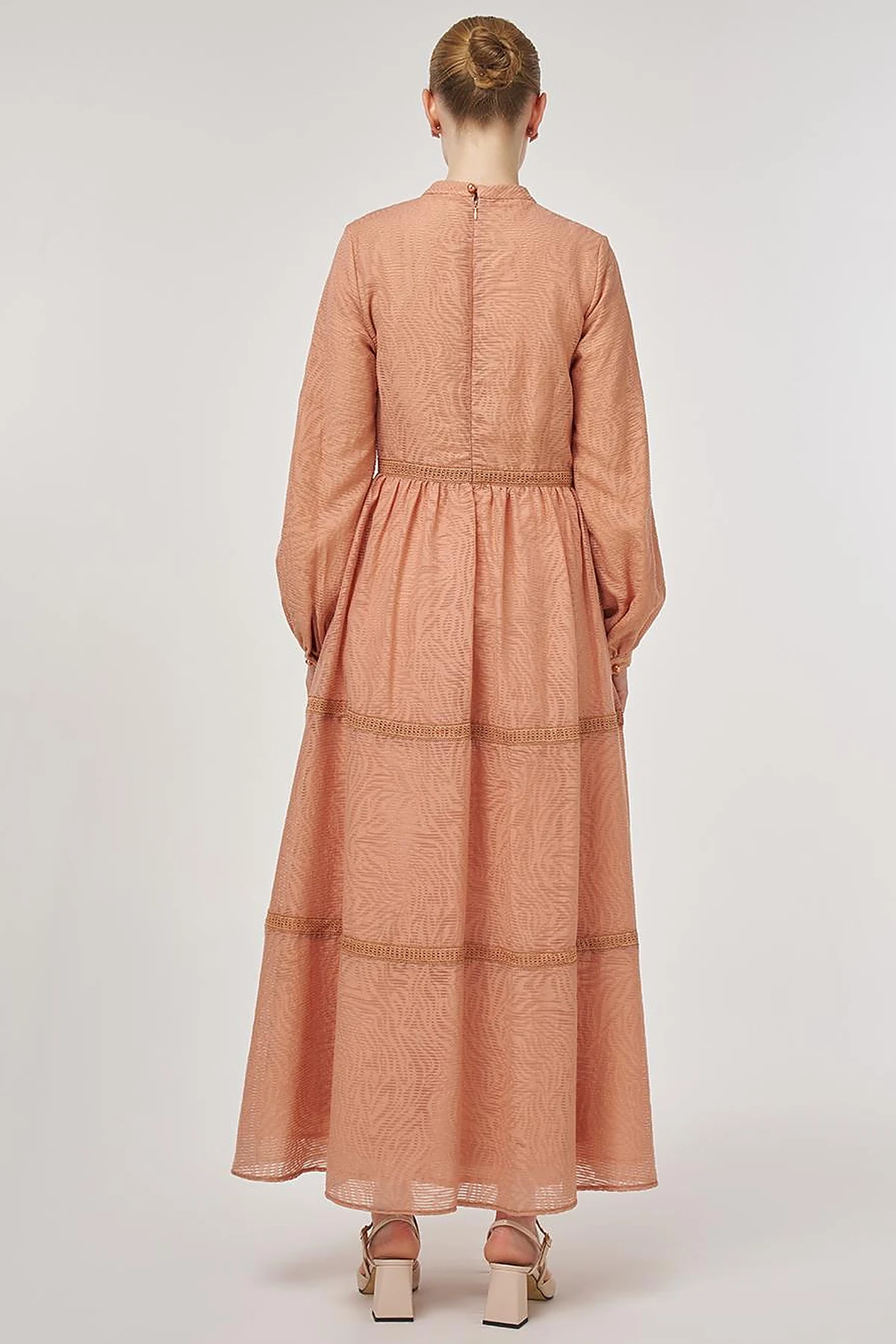 Pearl-Detail Viscose Dress