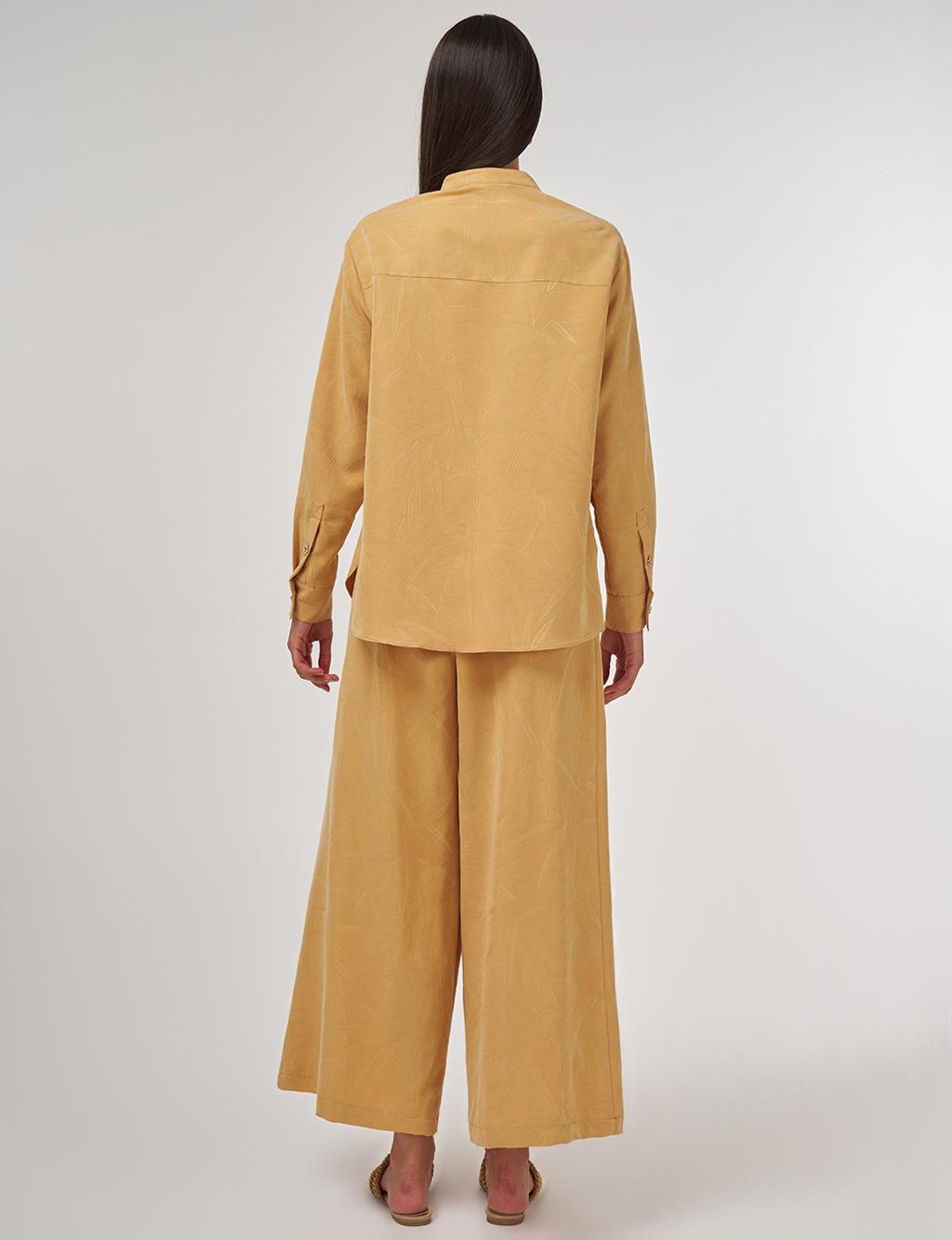 Hotfix-Printed Modal Two-Piece Set Saffron