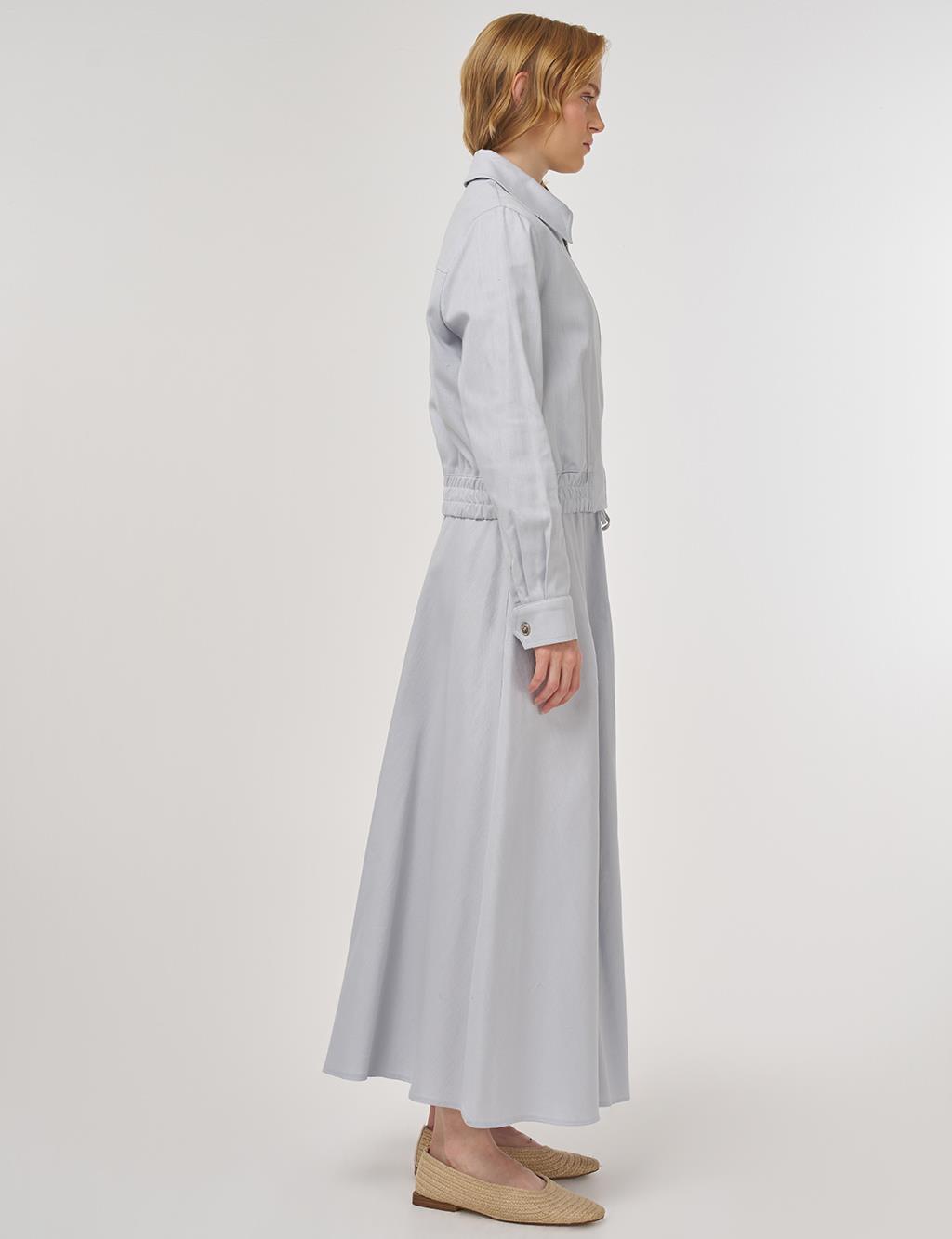 100% Cotton Skirt Set Blue