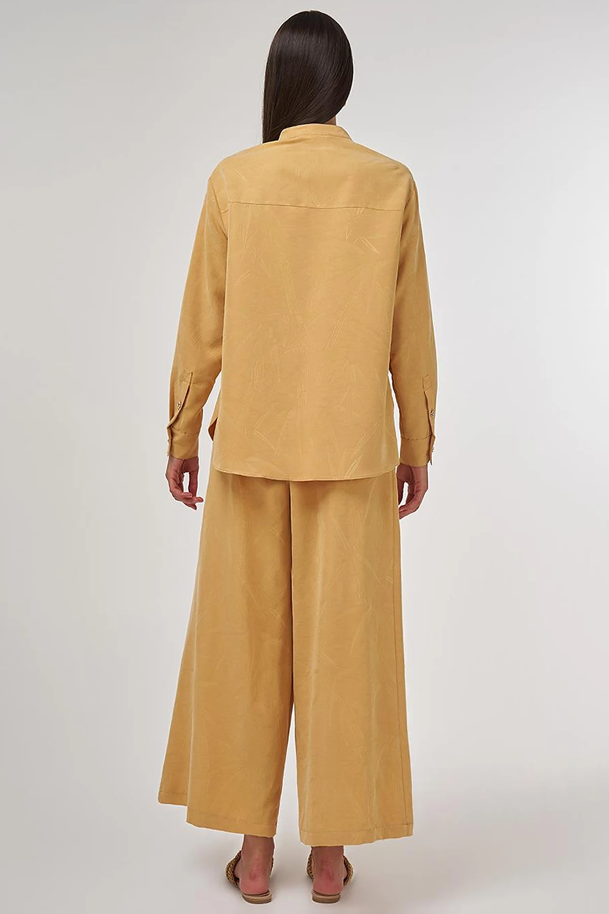 Hotfix-Printed Modal Two-Piece Set Saffron