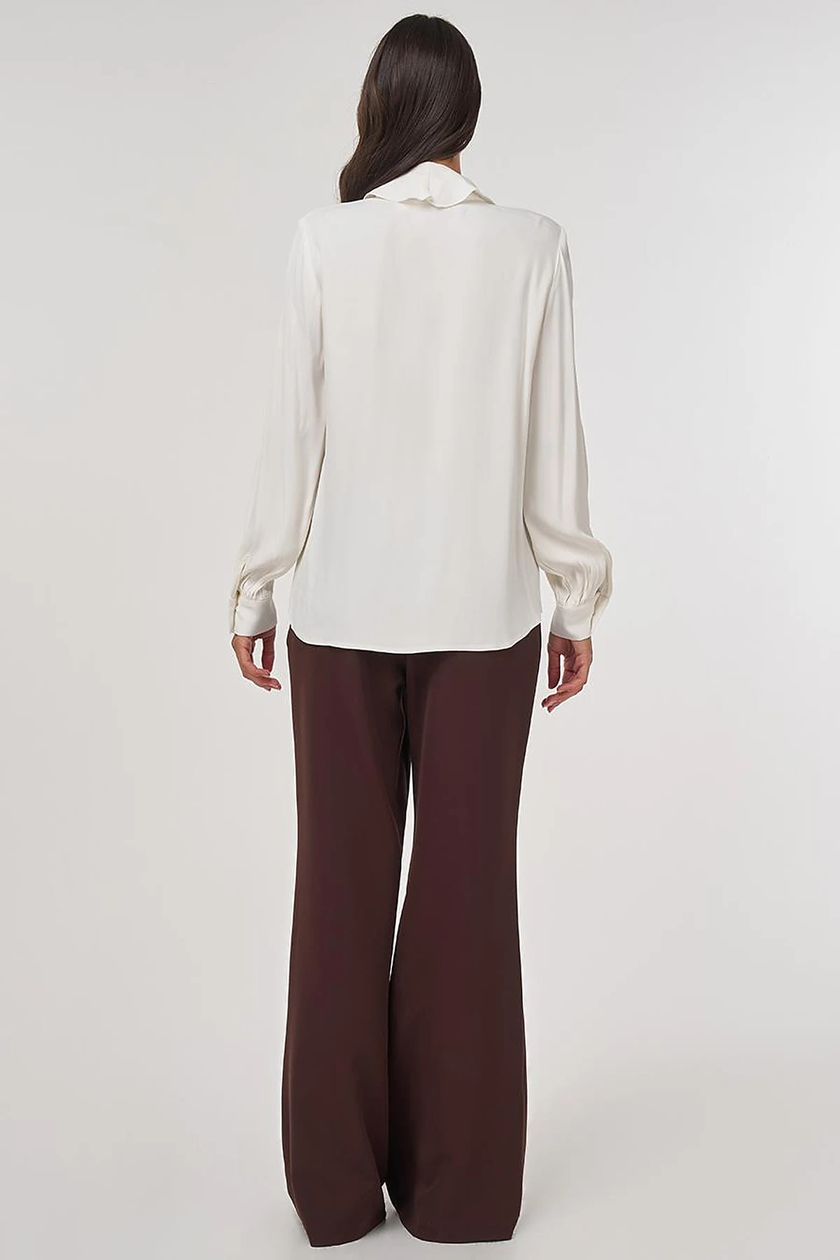 Ruffled Elegant Blouse Ecru