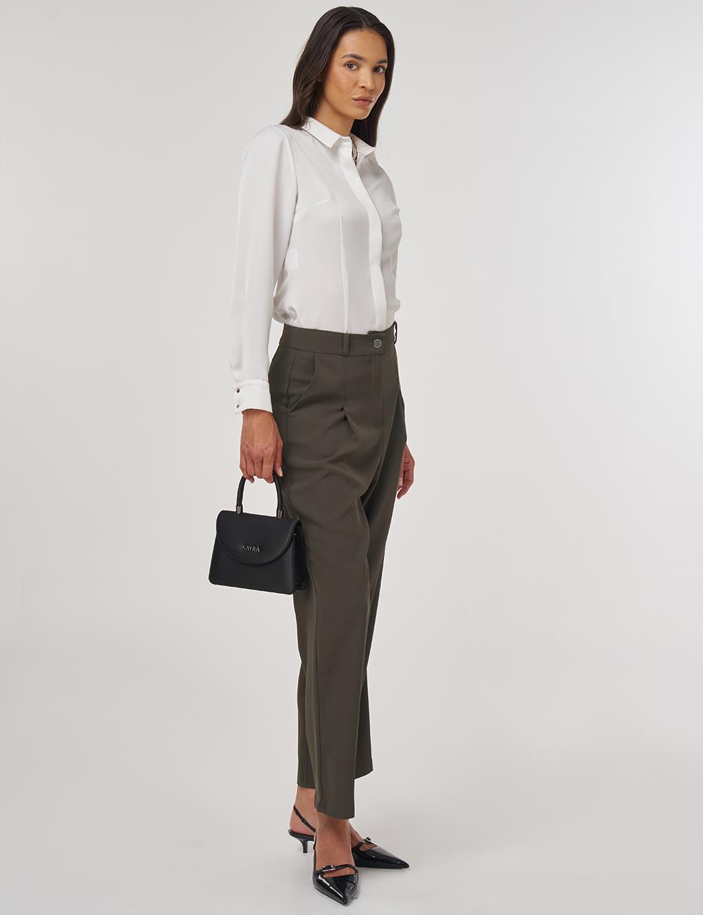 Darted Pants Khaki 