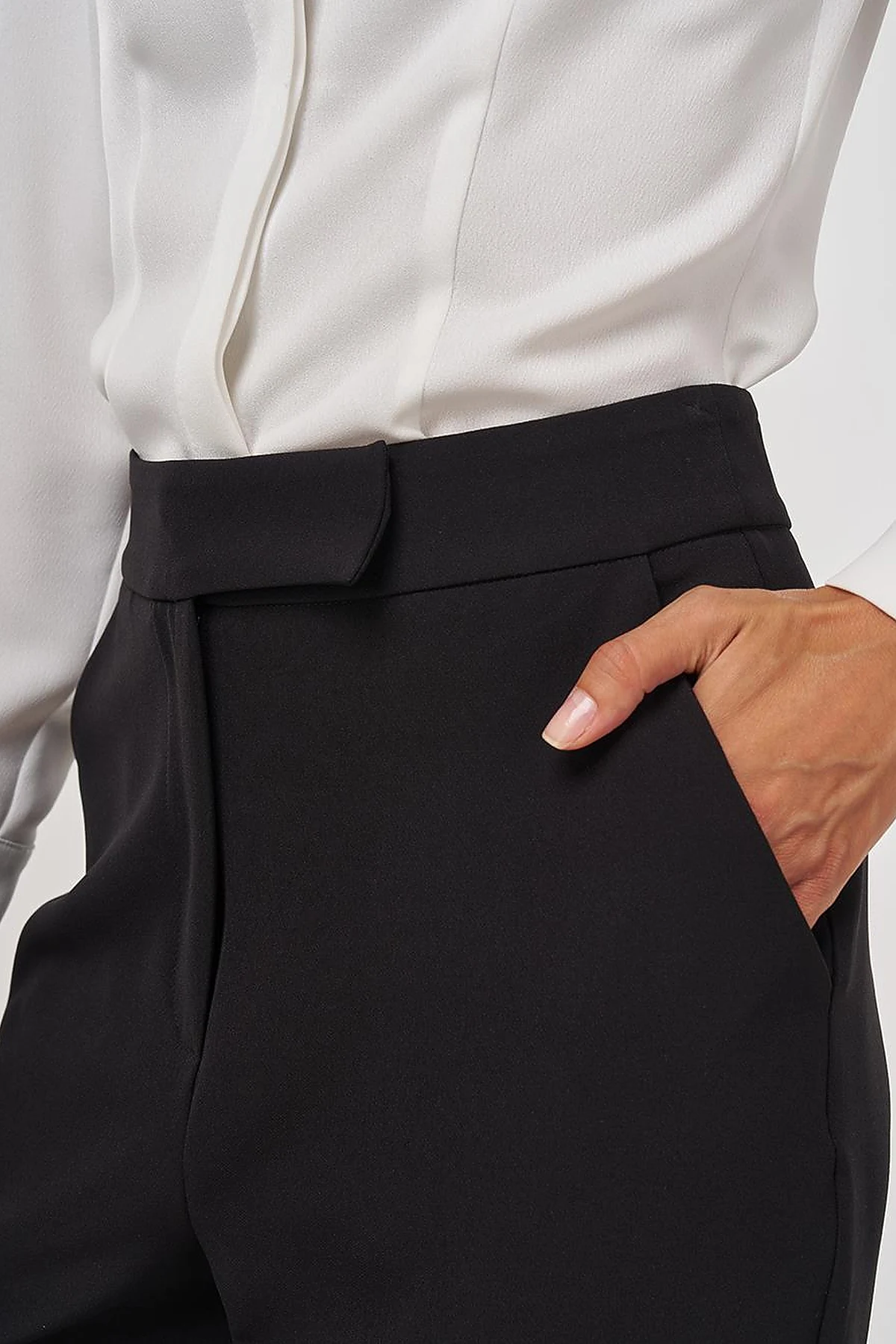Flared-Leg Pants Black 