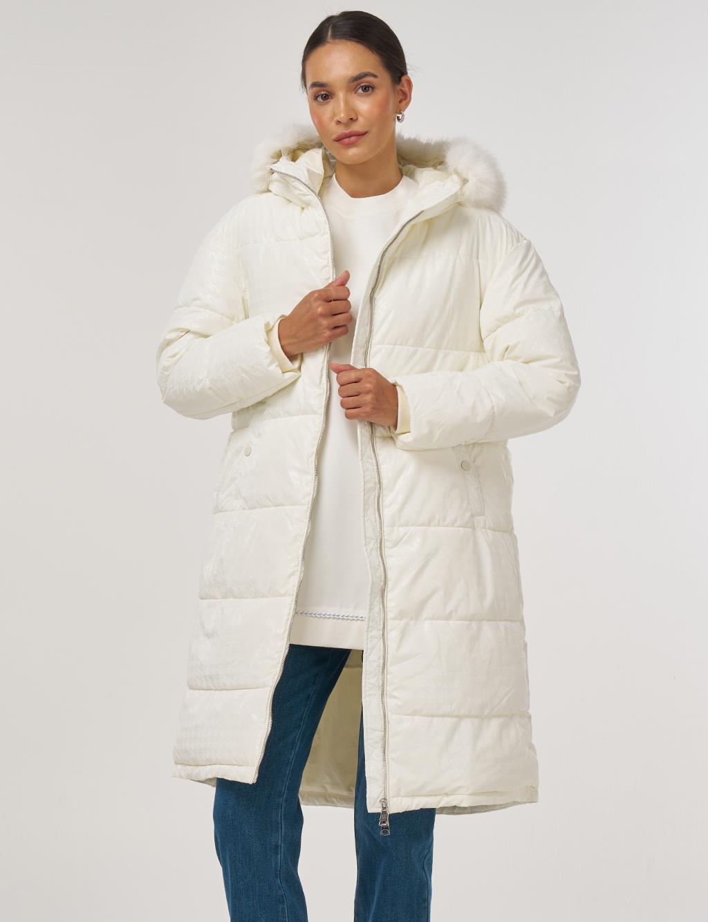 Zip-Up Anorak Jacket Optical White