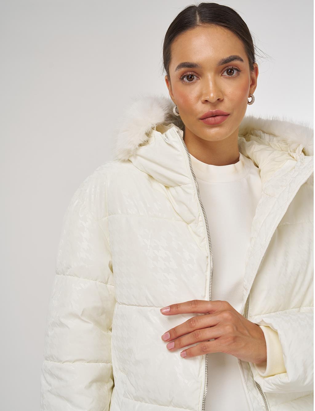 Zip-Up Anorak Jacket Optical White