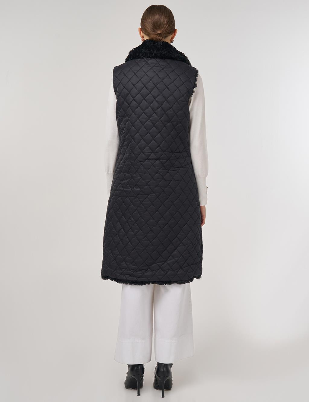 Reversible Zippered Vest Black 