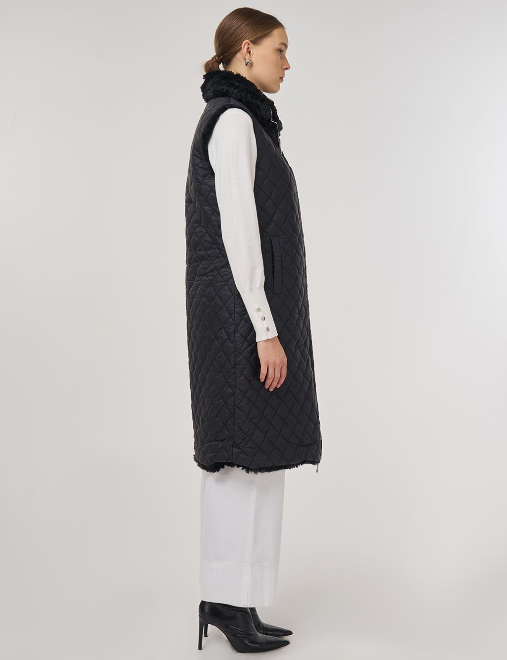 Reversible Zippered Vest Black 
