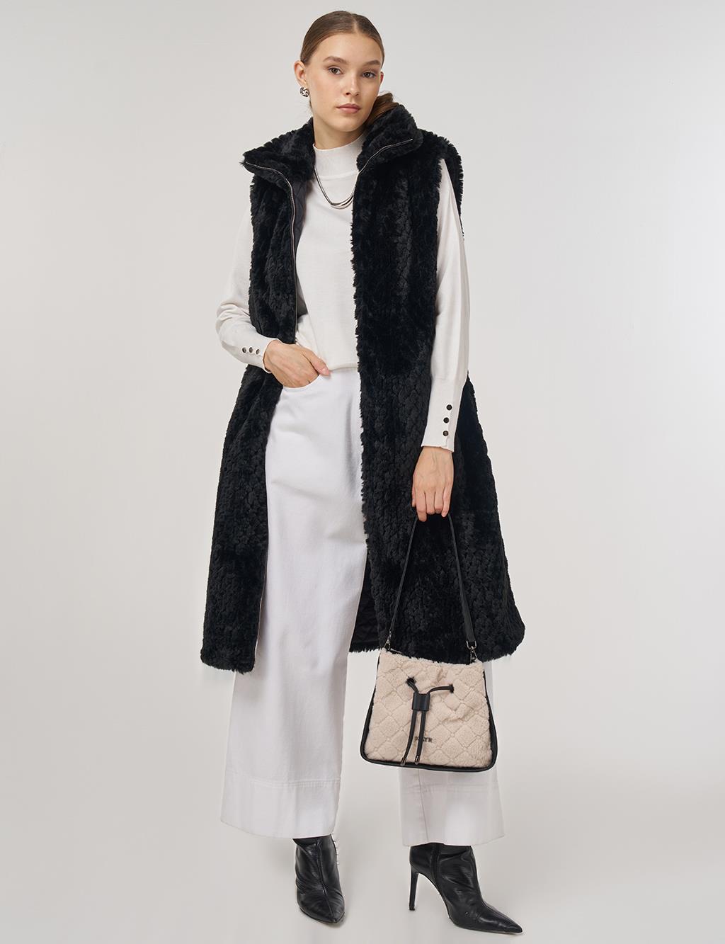 Reversible Zippered Vest Black 