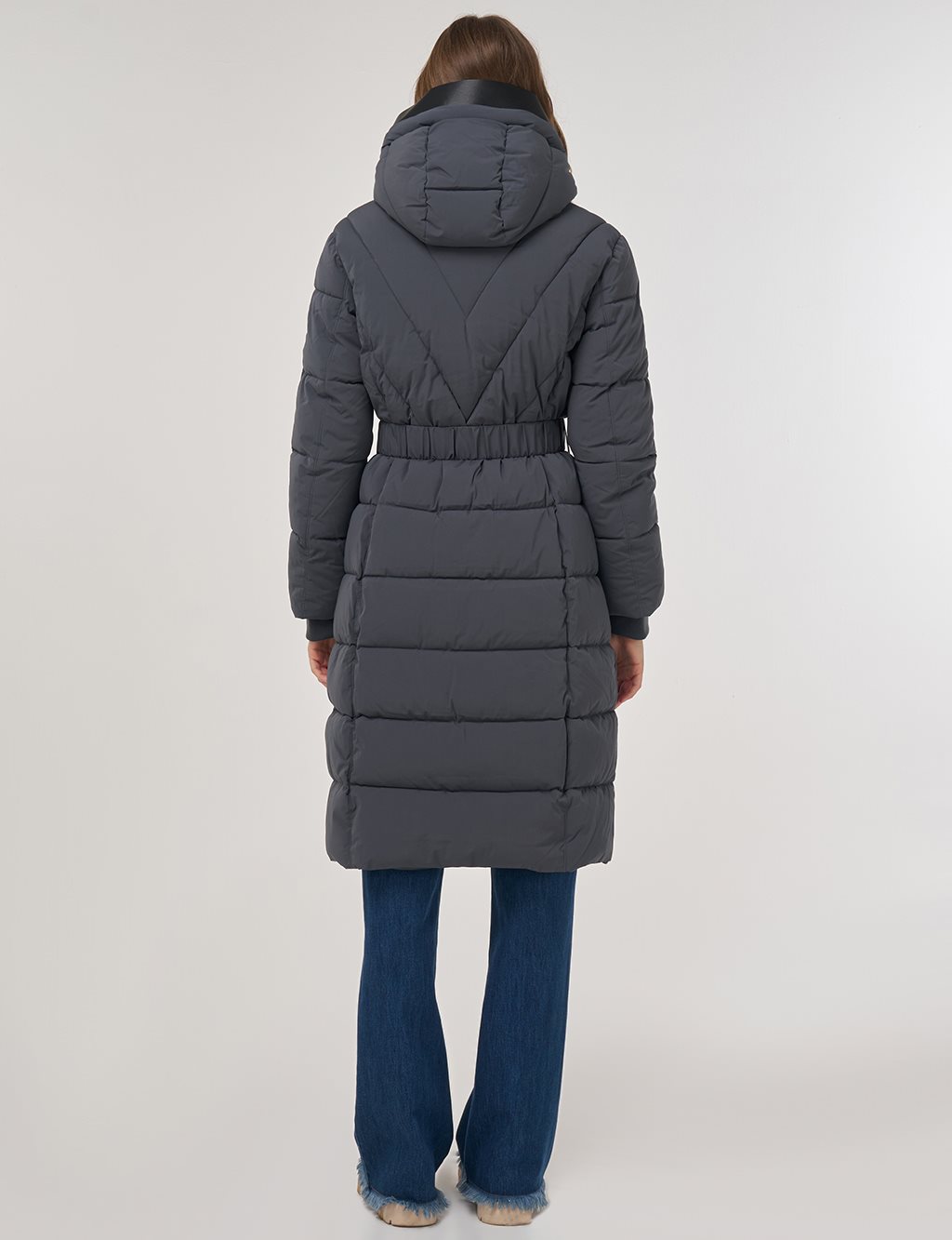 Kapüşon Detaylı Anorak Mont Antrasit 