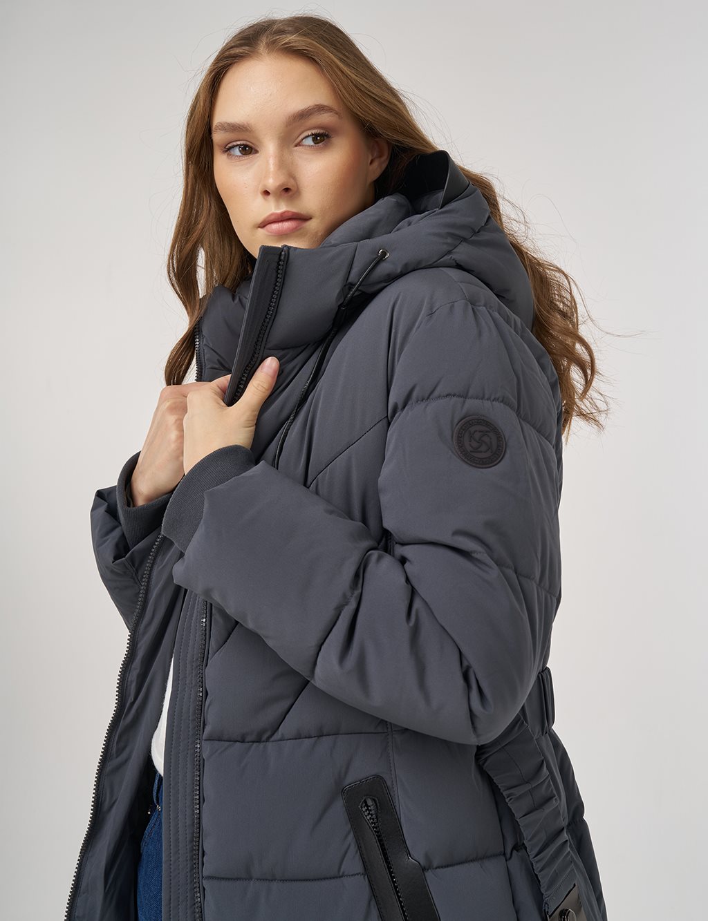 Kapüşon Detaylı Anorak Mont Antrasit 