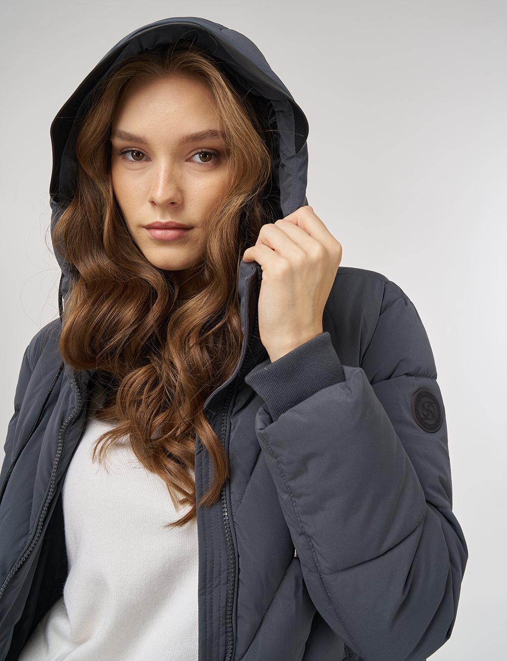 Kapüşon Detaylı Anorak Mont Antrasit 