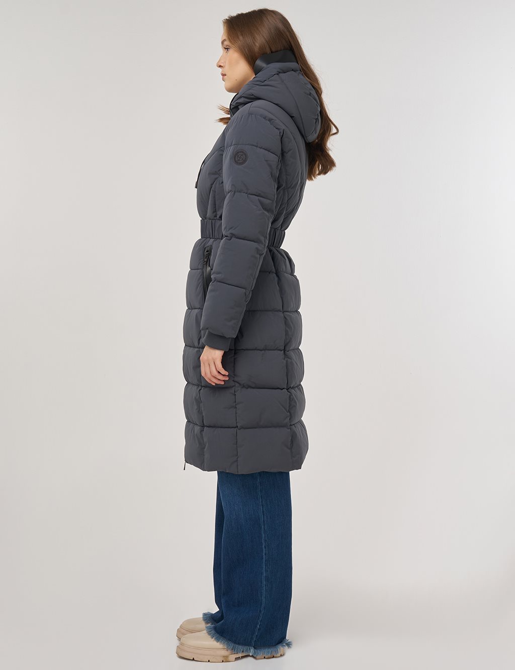 Kapüşon Detaylı Anorak Mont Antrasit 