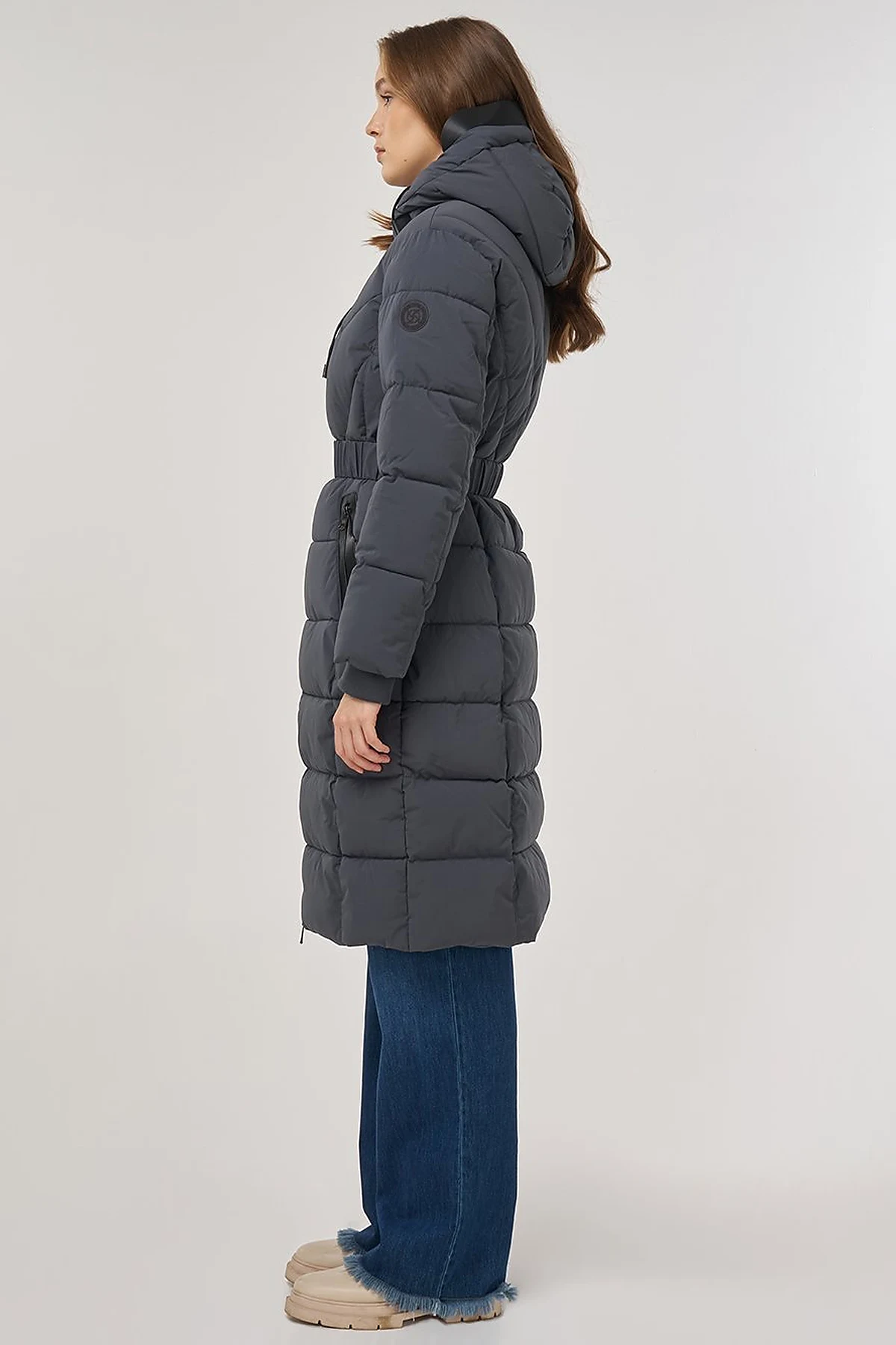 Hood-Detail Anorak Jacket Anthracite