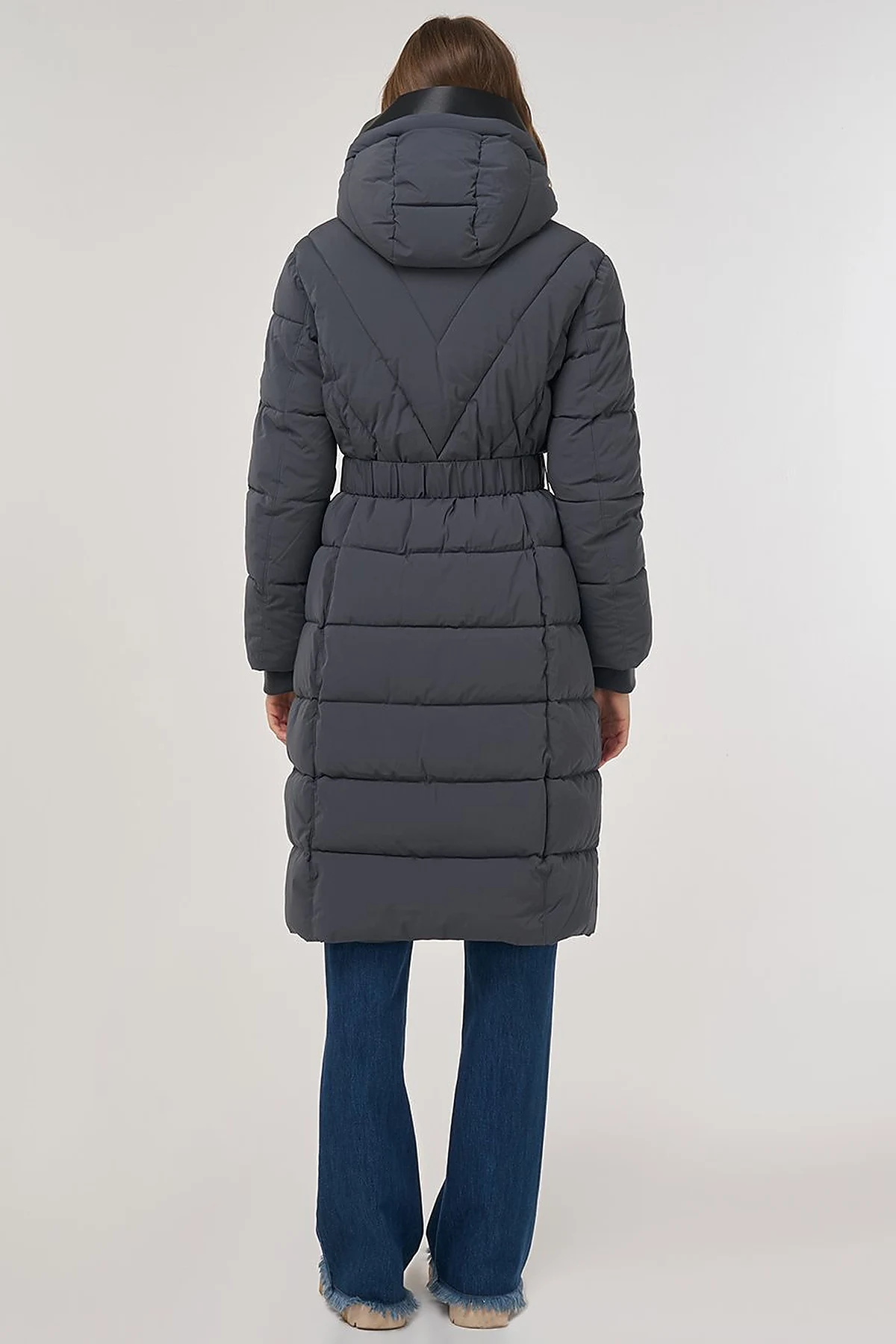 Hood-Detail Anorak Jacket Anthracite