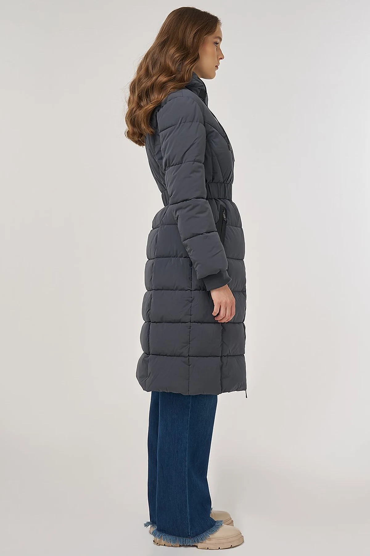 Hood-Detail Anorak Jacket Anthracite