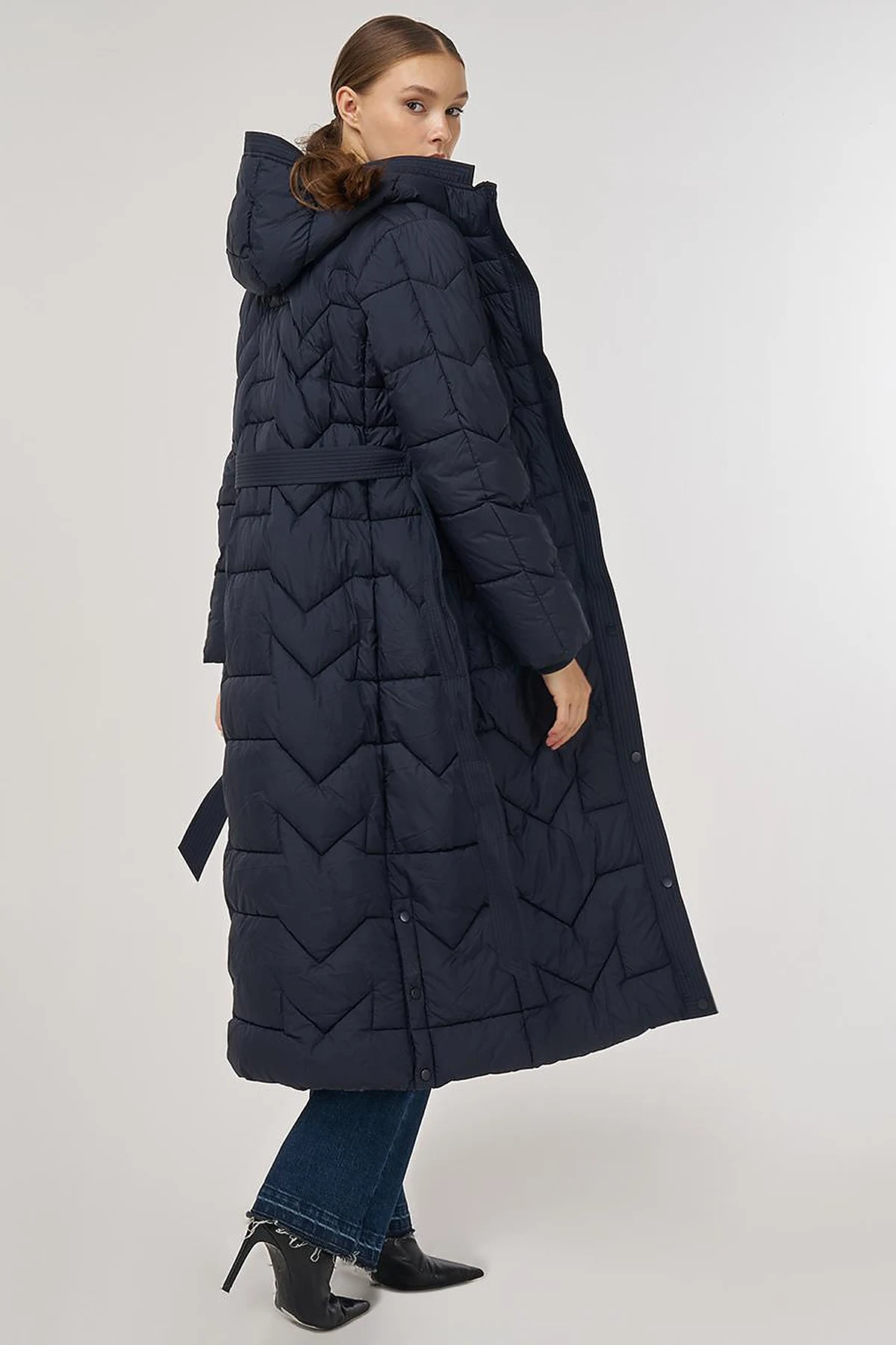 Pocket-Detail Anorak Jacket Navy