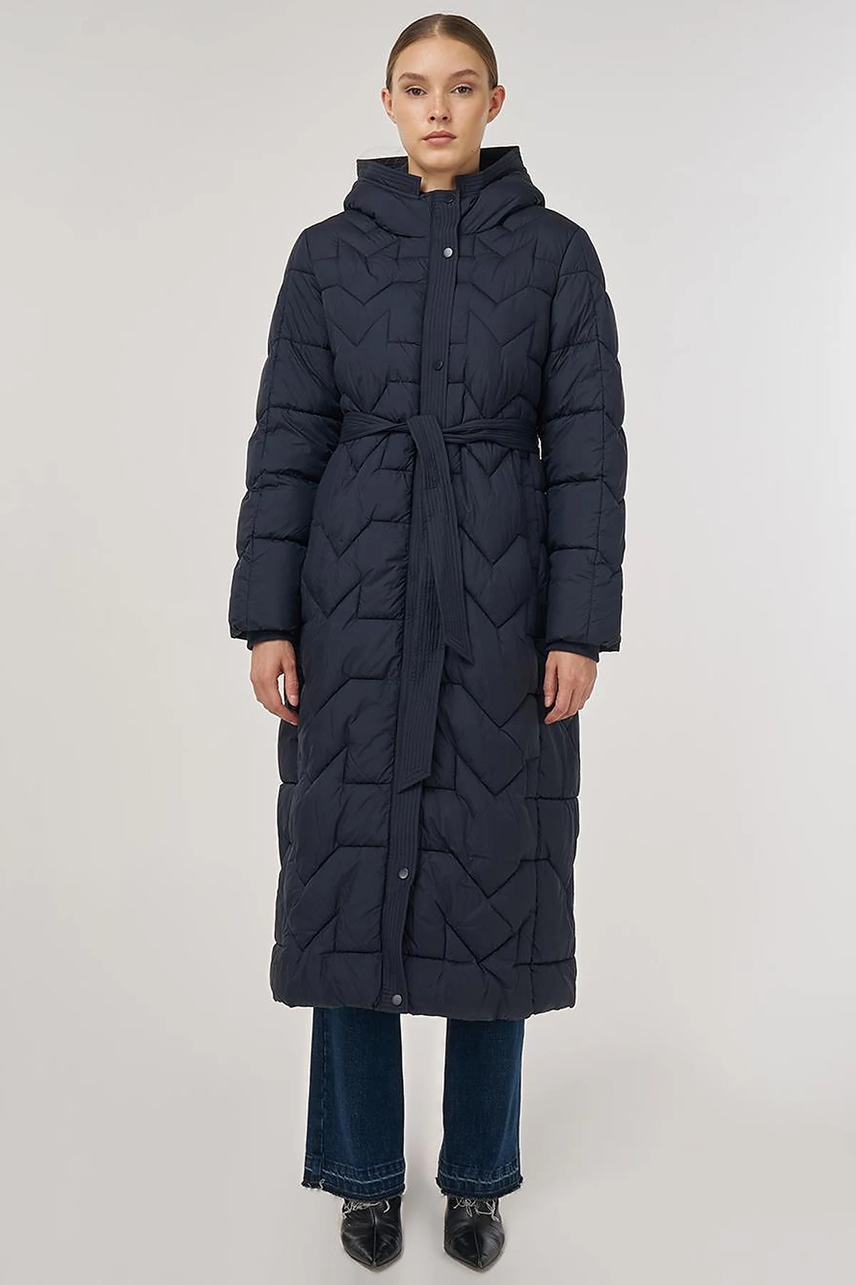 Pocket-Detail Anorak Jacket Navy